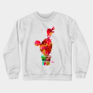 Cactus Watercolor Painting 3 Crewneck Sweatshirt